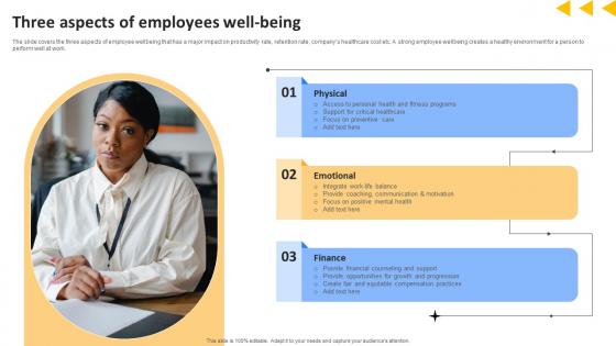 Workforce Productivity Improvement Three Aspects Of Employees Well Being Guidelines Pdf