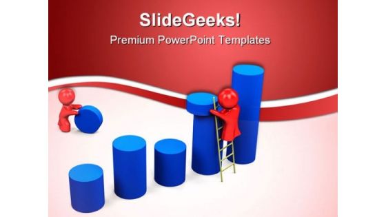 Working On Results Business PowerPoint Themes And PowerPoint Slides 0811