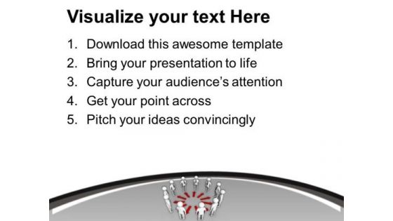 Working Towards Common Target PowerPoint Templates Ppt Backgrounds For Slides 0513