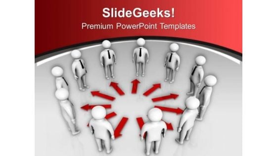 Working Towards Common Target PowerPoint Templates Ppt Backgrounds For Slides 0513