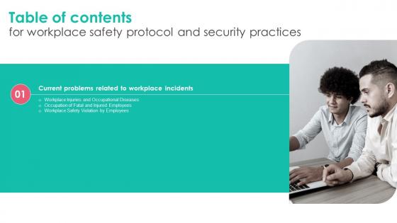 Workplace Safety Protocol And Security Practices Table Of Contents Themes Pdf