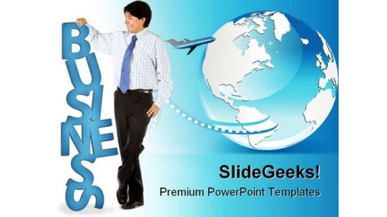 World Business PowerPoint Background And Template 1210