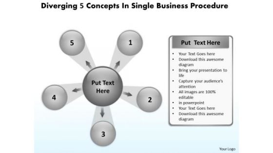 World Business PowerPoint Templates Procedure Cycle Layout Diagram