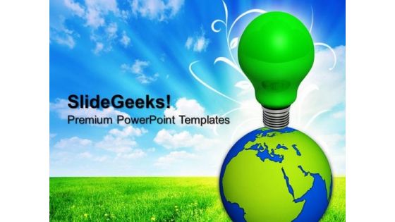 World Eco Idea Green Energy PowerPoint Templates And PowerPoint Themes 0912