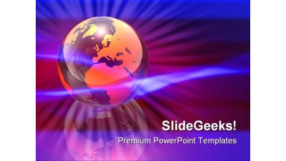 World Energy Globe PowerPoint Template 0810 World Energy Globe PowerPoint Template 0810