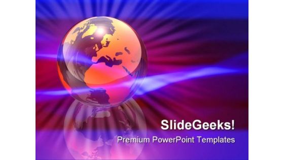 World Energy Globe PowerPoint Template 0810