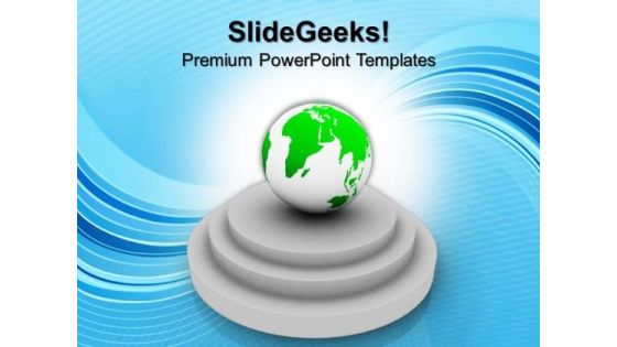 World Globes On A Pedestals Globe PowerPoint Templates And PowerPoint Themes 1112