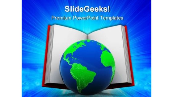 World In Book Education PowerPoint Templates And PowerPoint Backgrounds 0311