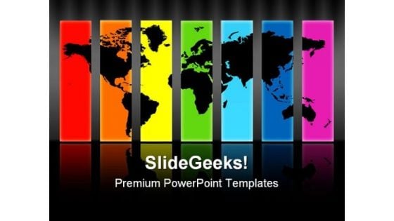 World Map Abstract PowerPoint Templates And PowerPoint Backgrounds 0811