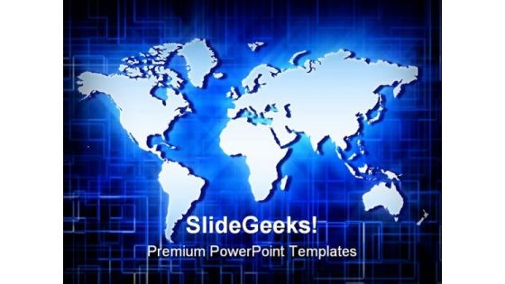 World Map Geographical PowerPoint Templates And PowerPoint Backgrounds 0511