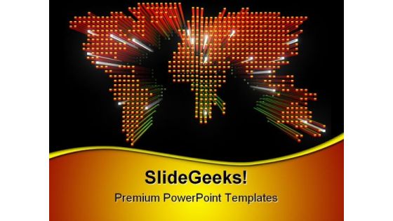 World Map Global PowerPoint Templates And PowerPoint Backgrounds 0611