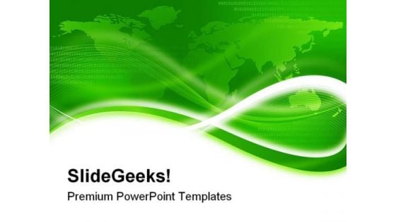 World Map Green Background PowerPoint Template 0910 World Map Green Background PowerPoint Template 0910