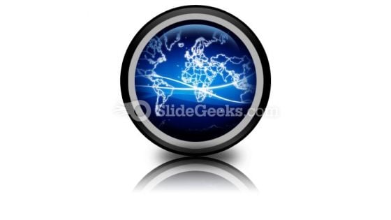 World Map PPT Icon World Map PPT Icon