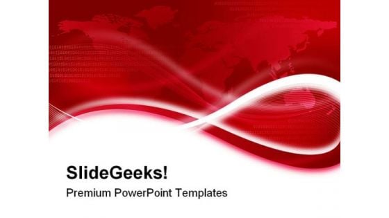 World Map Red Background PowerPoint Template 0910 World Map Red Background PowerPoint Template 0910