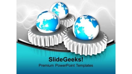 World Mechanism Globe PowerPoint Templates And PowerPoint Themes 1112