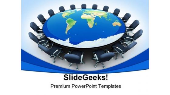 World Meeting Business PowerPoint Backgrounds And Templates 1210