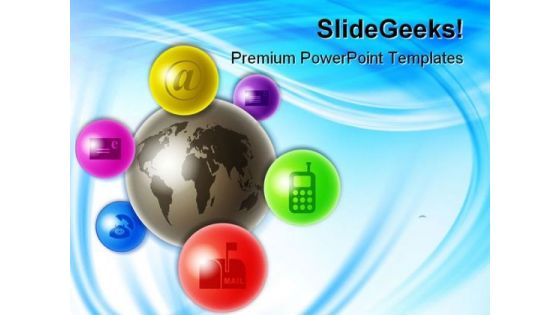 World Of Communications Technology PowerPoint Templates And PowerPoint Backgrounds 0311