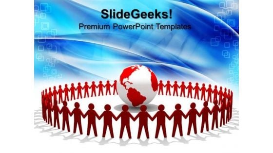 World Peace And Cooperation Global PowerPoint Templates And PowerPoint Themes 0612