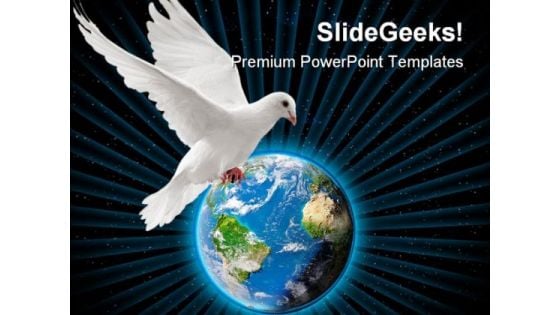 World Peace Globe PowerPoint Background And Template 1210