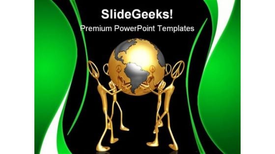 World Peace Globe PowerPoint Themes And PowerPoint Slides 0811