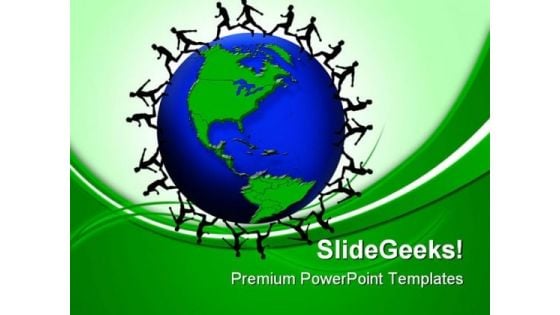 World Race Earth PowerPoint Themes And PowerPoint Slides 0411