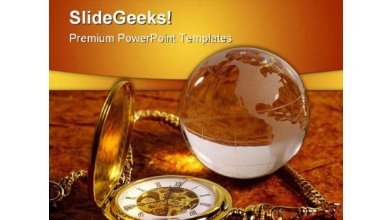 World Time Future PowerPoint Template 1010