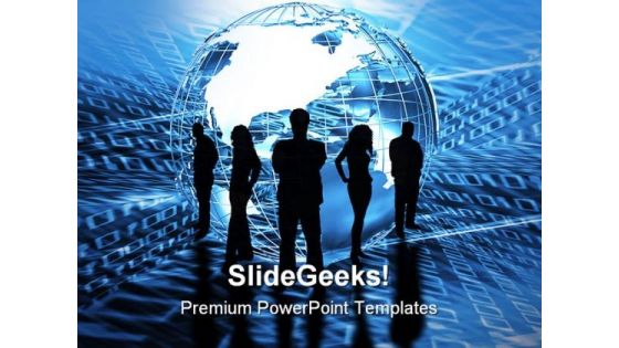 World Trading Global PowerPoint Background And Template 1210