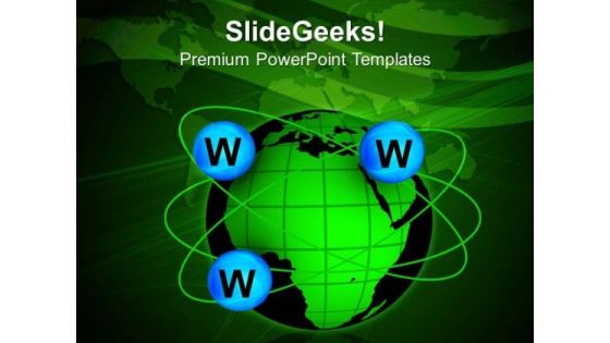 World Wide Web Globe PowerPoint Templates And PowerPoint Themes 1112