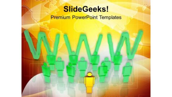 World Wide Web Technology Theme PowerPoint Templates Ppt Backgrounds For Slides 0413