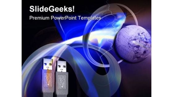 Worldwide Connections Technology PowerPoint Templates And PowerPoint Backgrounds 0311