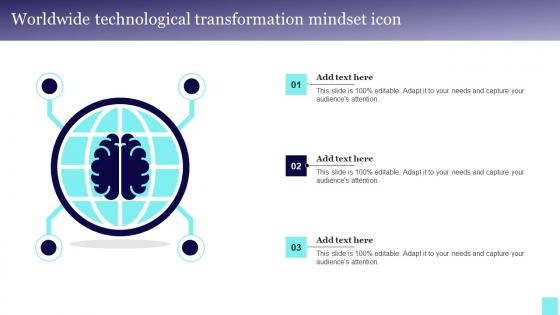 Worldwide Technological Transformation Mindset Icon Microsoft Pdf