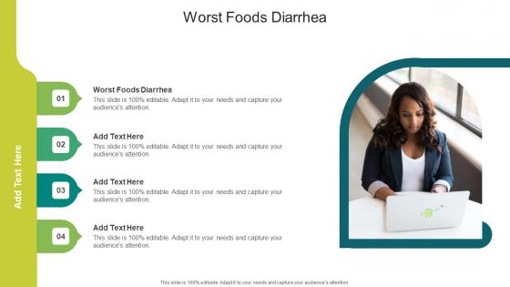 Worst Foods Diarrhea In Powerpoint And Google Slides Cpb