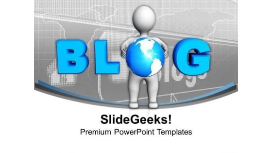 Write And Follow Blogs Technology PowerPoint Templates Ppt Backgrounds For Slides 0413