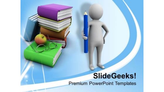 Write Books And Become Writer PowerPoint Templates Ppt Backgrounds For Slides 0713