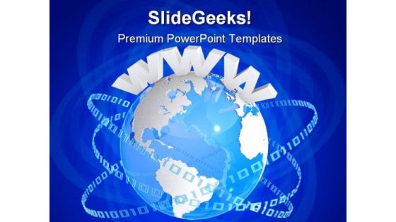 Www Digital Globe Earth PowerPoint Templates And PowerPoint Backgrounds 0611