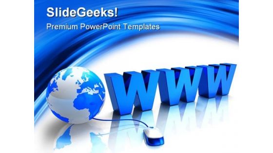 Www Internet Globe PowerPoint Themes And PowerPoint Slides 0411