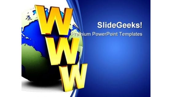 Www Internet Symbol PowerPoint Templates And PowerPoint Backgrounds 0211