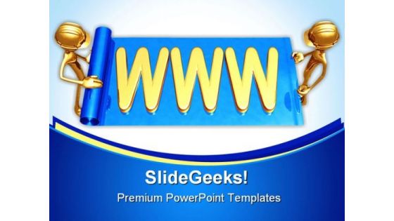 Www Web Builders Internet PowerPoint Templates And PowerPoint Backgrounds 0311