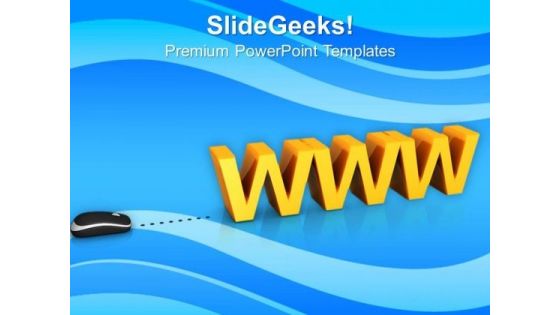 Www With Computer Mouse PowerPoint Templates Ppt Backgrounds For Slides 0813