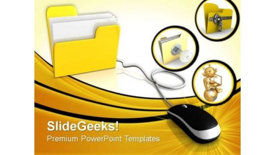 Yellow Computer Theme Internet PowerPoint Templates And PowerPoint Themes 0812