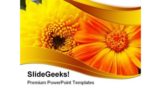 Yellow Flower Beauty PowerPoint Templates And PowerPoint Backgrounds 0311