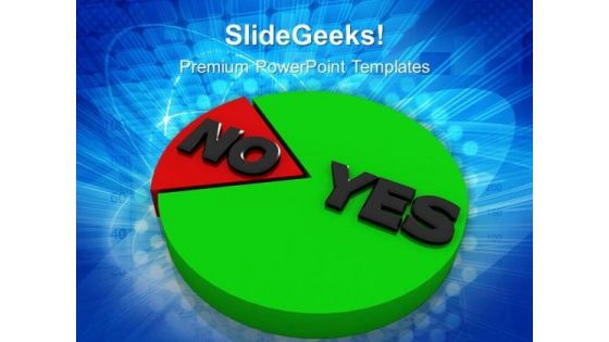 Yes And No Marketing Circle Charts PowerPoint Templates And PowerPoint Themes 0612