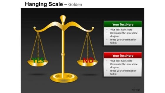 Yes No Balance PowerPoint Templates Editable Ppt Slides