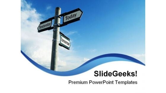 Yesterday Today Tomorrow Future PowerPoint Themes And PowerPoint Slides 0811