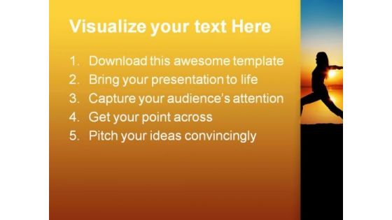 Yoga Health PowerPoint Themes And PowerPoint Slides 0711