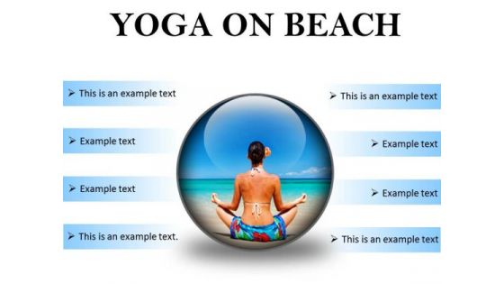 Yoga On Beach Health PowerPoint Presentation Slides C