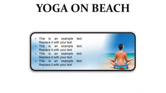 Yoga On Beach Health PowerPoint Presentation Slides R