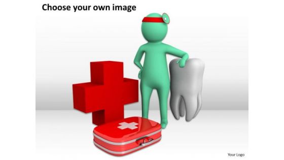 Young Business People Doctor With His Medical Box PowerPoint Templates Ppt Backgrounds For Slides
