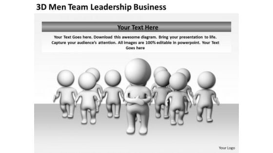 Young Business People Team Leadership PowerPoint Templates Free Download Slides