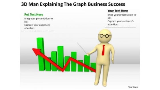 Young Business People The Graph Free PowerPoint Templates Success